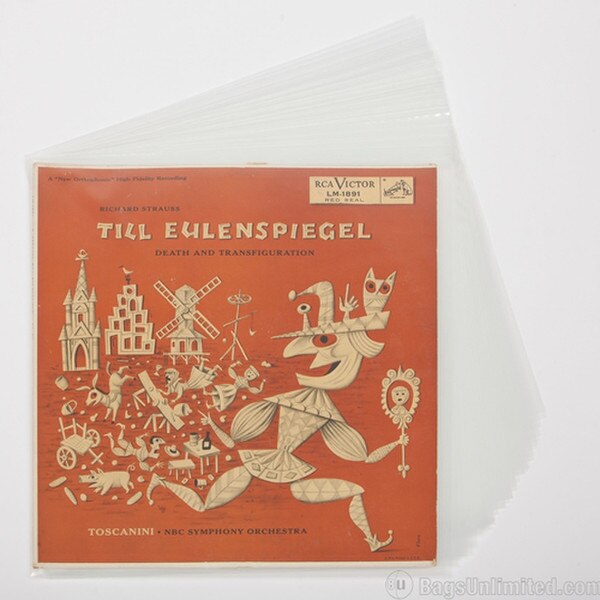 Clear Polyethylene 50-Pack LP Recor
